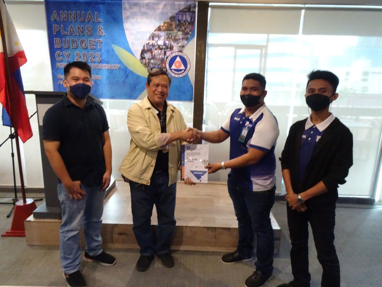 Certificate presentation at the OCD APB FY2023 workshop